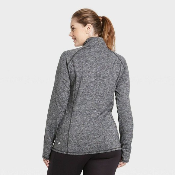 NWT All In Motion Train 1/2 Zip Pullover Gray Sz M - Picture 2 of 6